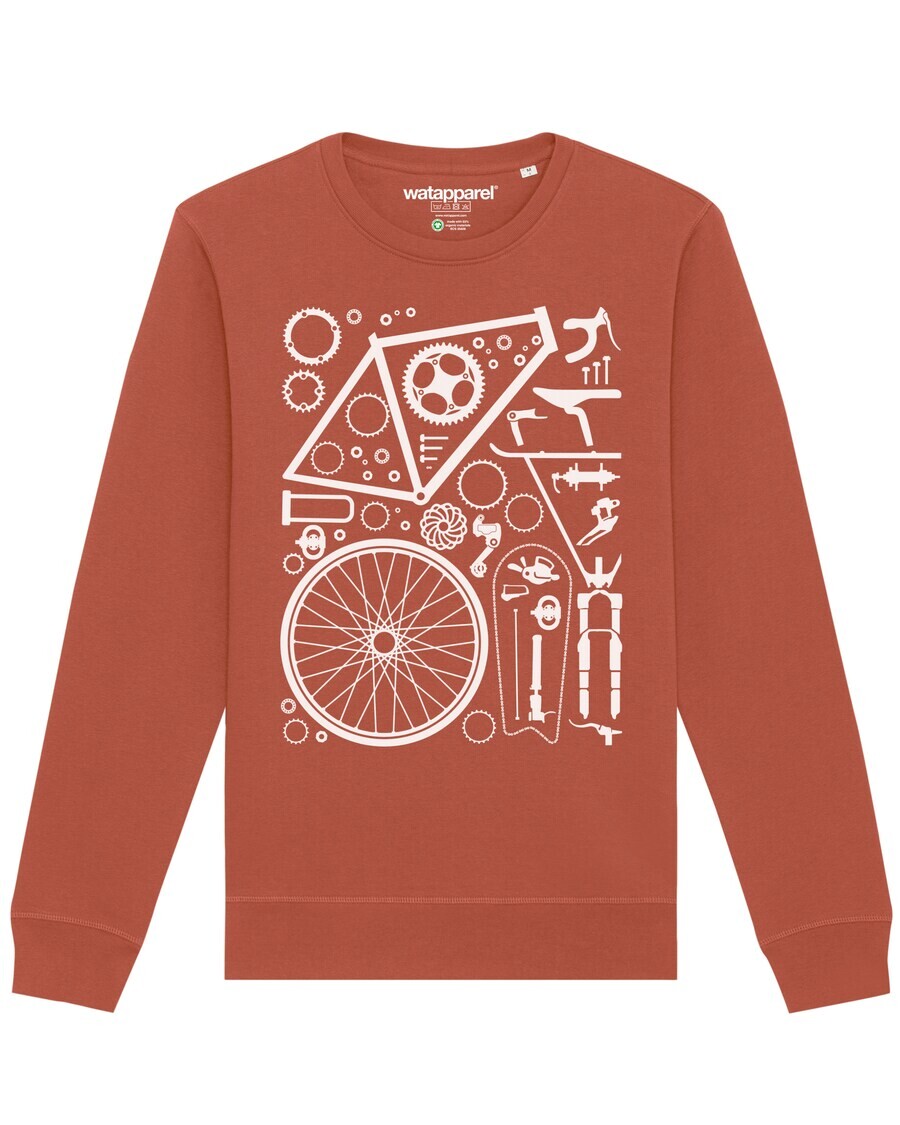 

Свитер Watapparel Sweatshirt Fahrradteile, цвет auburn