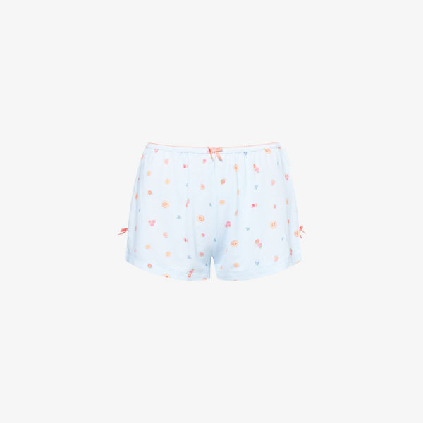 

Пижамные шорты из модал-джерси с фруктовым принтом Lounge Underwear, синий