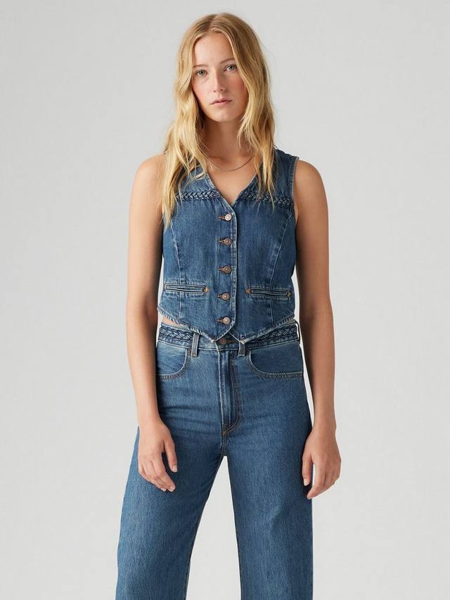 

Плетеный джинсовый жилет Levi's, цвет Big Yikes