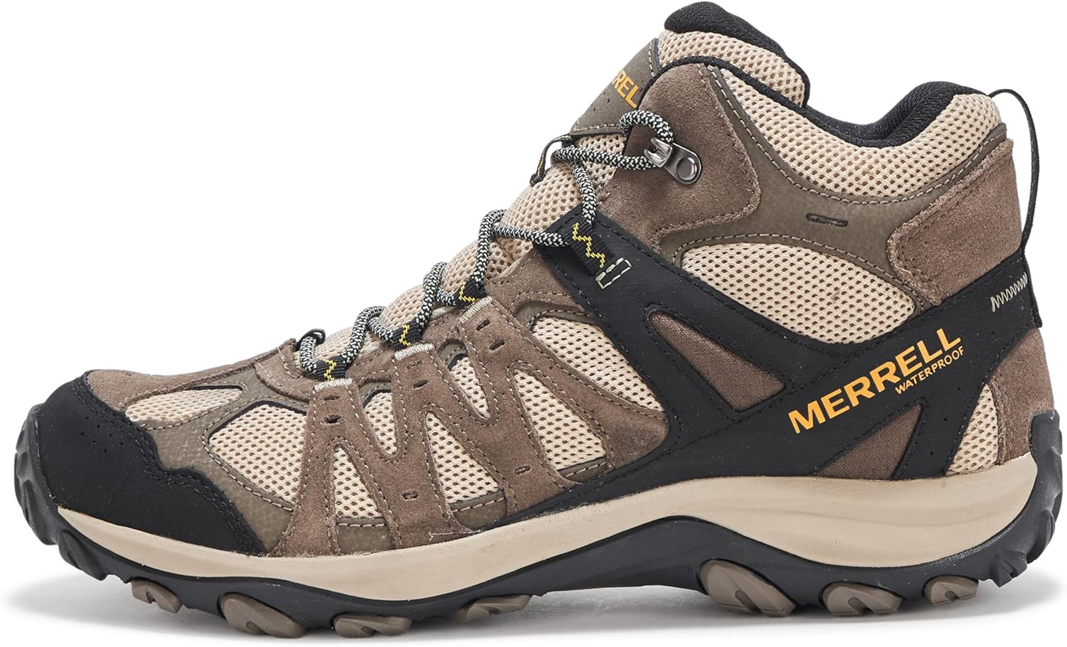 Мужские водонепроницаемые походные ботинки Merrell Accentor 3 Mid, золотой — фото 2