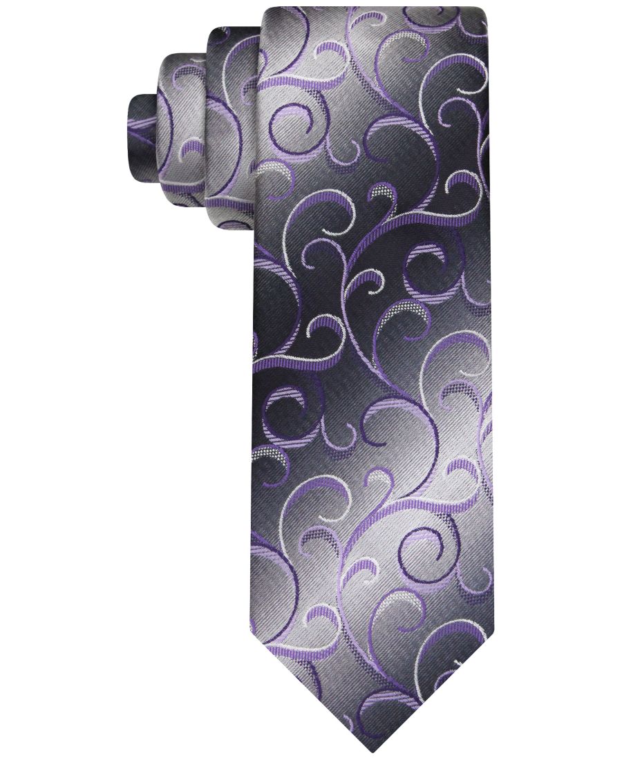 

Мужской галстук с узором Теневой пейсли Van Heusen, Purple