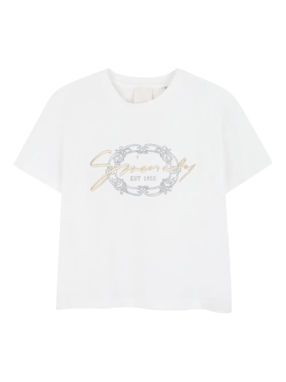 

Футболка с вышитым логотипом Givenchy Kids, белый