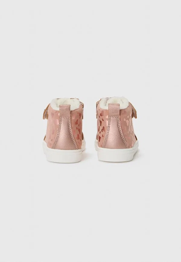 Высокие кроссовки цвета розового золота Friboo, Rose Gold-Coloured — фото 3