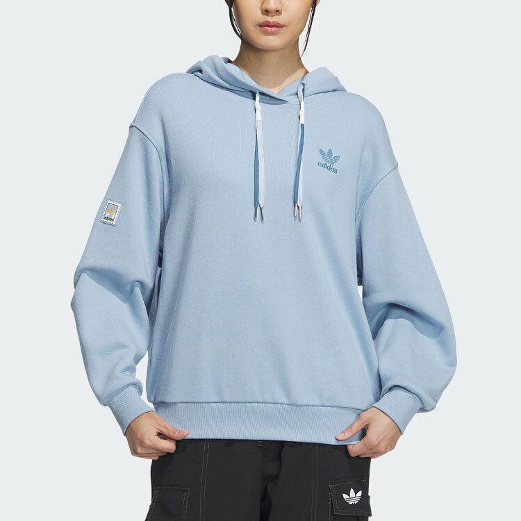 Свитшот женский небесно-голубой Adidas Originals — фото 2