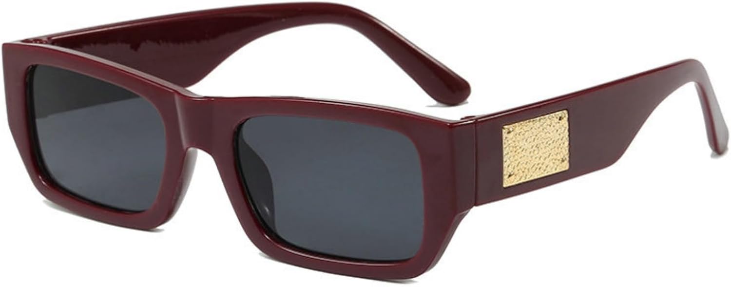 

Солнцезащитные очки Willochra в стиле ретро, ​​квадратной формы, для мужчин и женщин, модные в 90-х, с толстой прямоугольной оправой, черные, с защитой от УФ-излучения UV400, C5