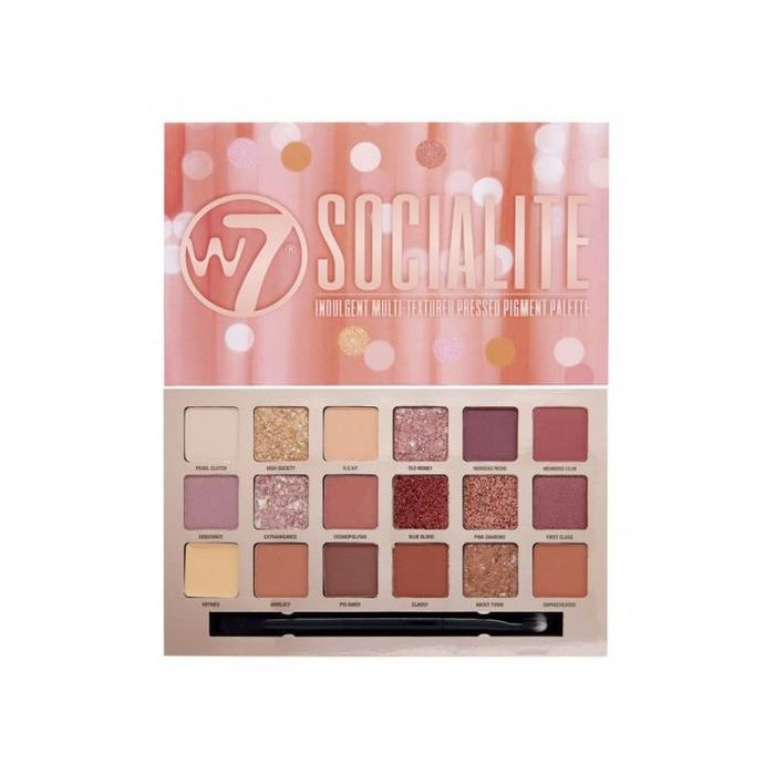 

Тени для век Paleta de Sombras Socialite W7, Multicolor