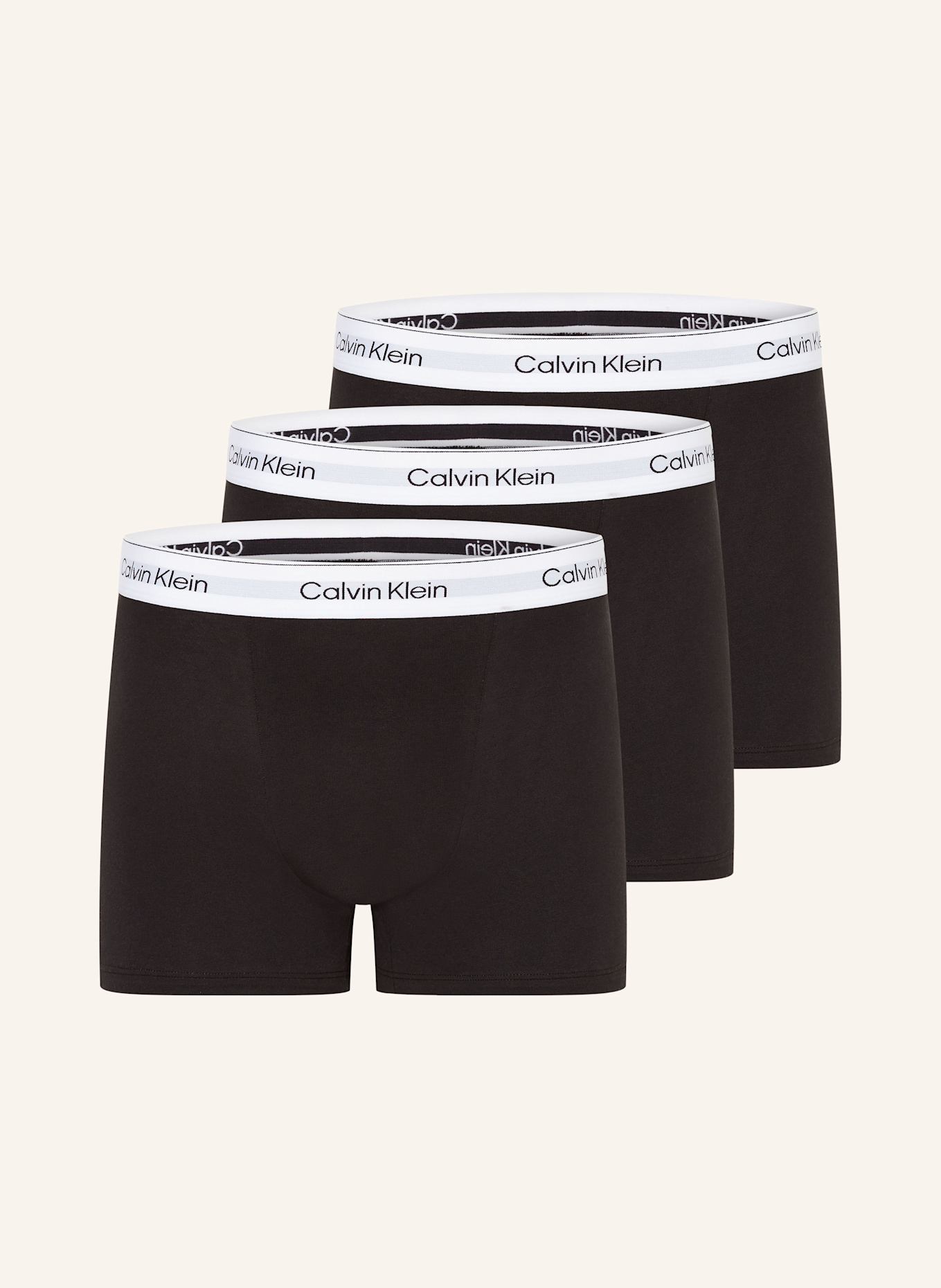 

Упаковка из 3 трусов-боксеров Icon Cotton, свободный крой Calvin Klein, черный