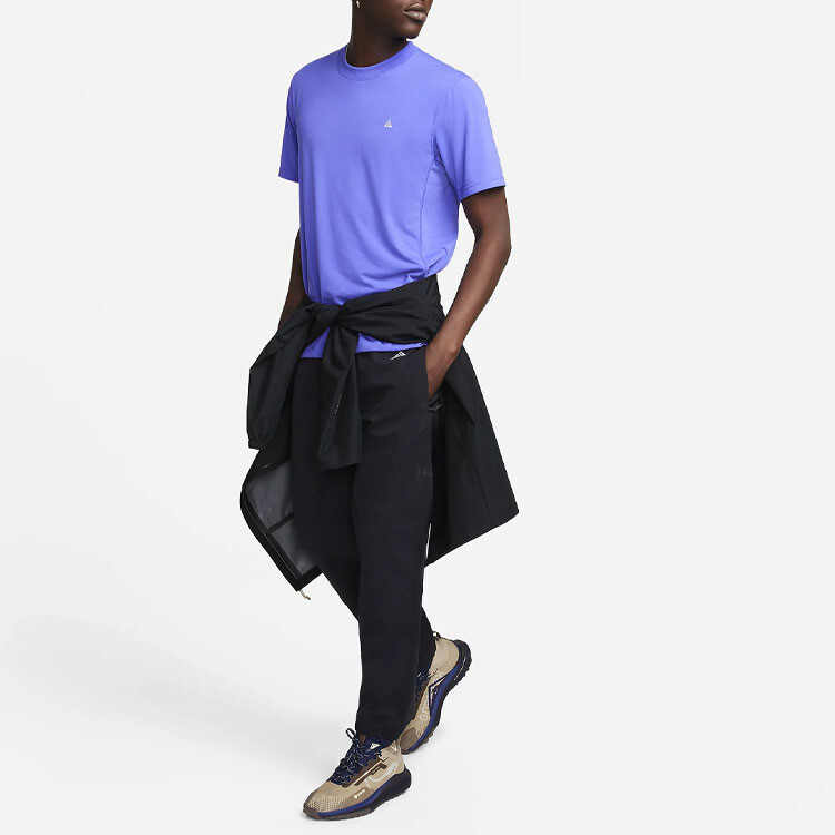 Футболка мужская персидская фиолетовая Nike, цвет Persian purple — фото 3