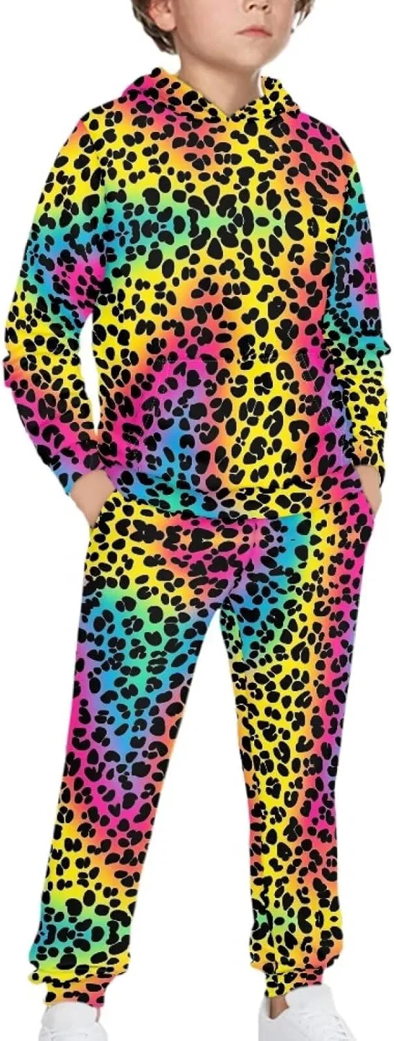 Детский спортивный костюм Leopard Print, Xpyiqun, 2 предмета — фото 3