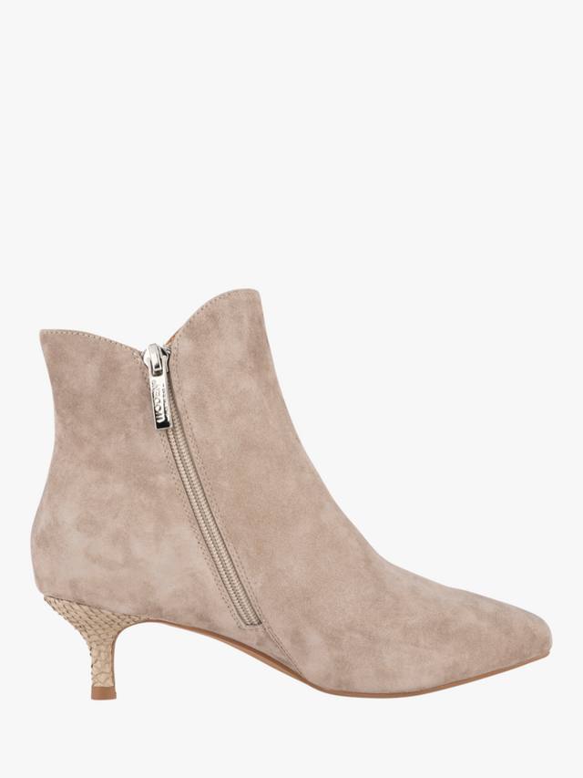Ботинки щиколотки Saga из смесовой замши WODEN SHOE THE BEAR, Taupe — фото 4