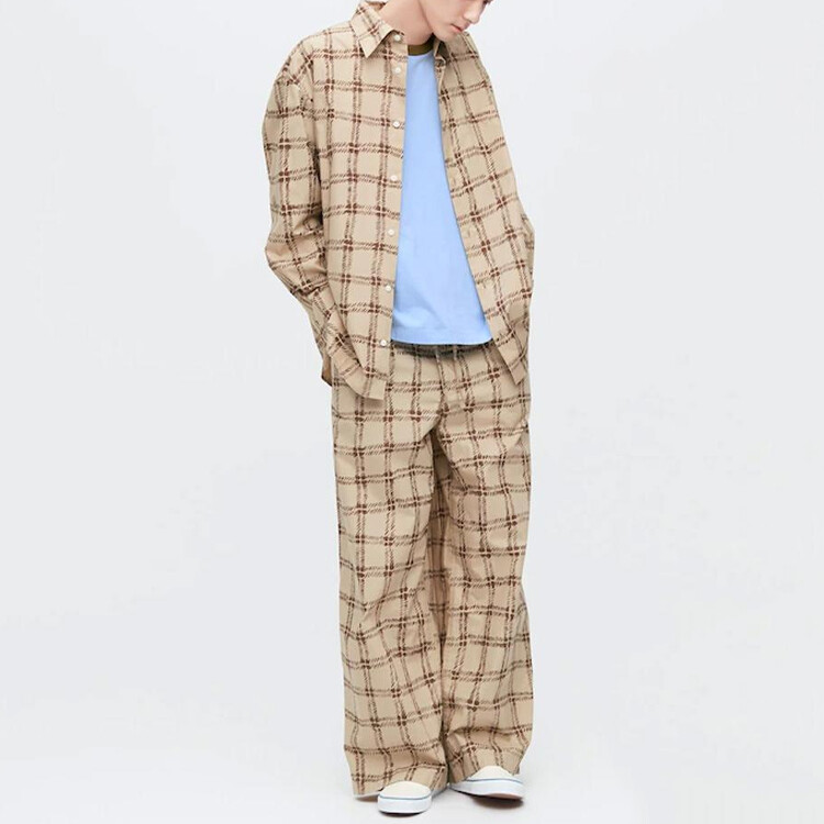Повседневные брюки Marni Co-Branding Unisex Dark Beige Uniqlo, темно-бежевый — фото 2