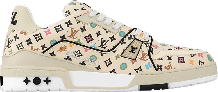 

Кроссовки Tyler, the Creator x Louis Vuitton Trainer 'Beige Multi-Color Monogram', кремовый, Бежевый, Кроссовки Tyler, the Creator x Louis Vuitton Trainer 'Beige Multi-Color Monogram', кремовый