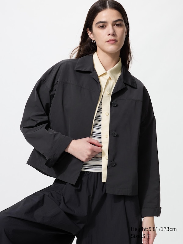 

Короткая куртка с открытым воротником Uniqlo, 09 black