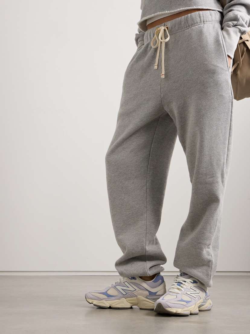 Кроссовки из замши и сетки с отделкой из резины и кожи 9060 New Balance, голубой — фото 2