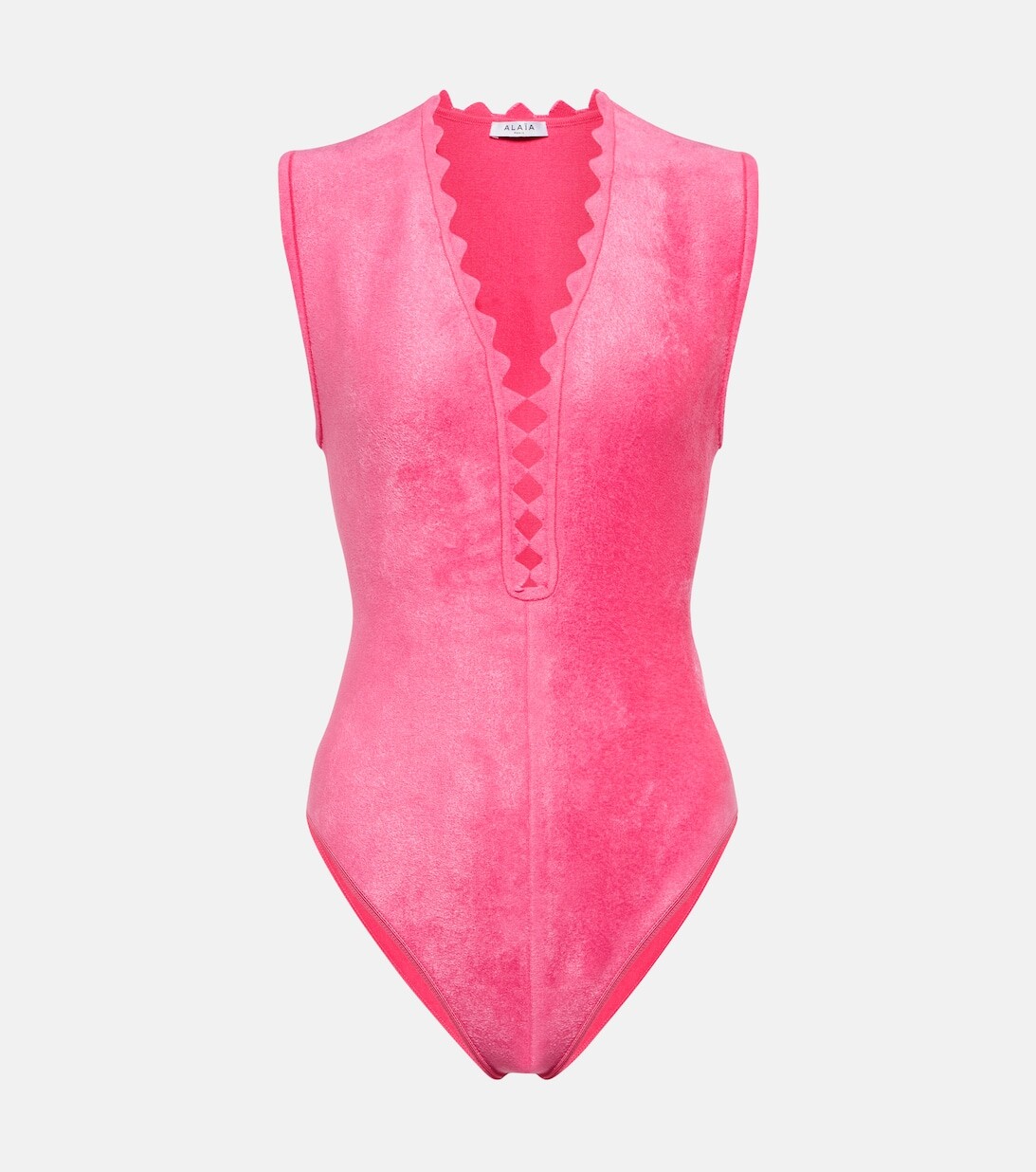 

Боди из смесовой шерсти ALAÏA, розовый