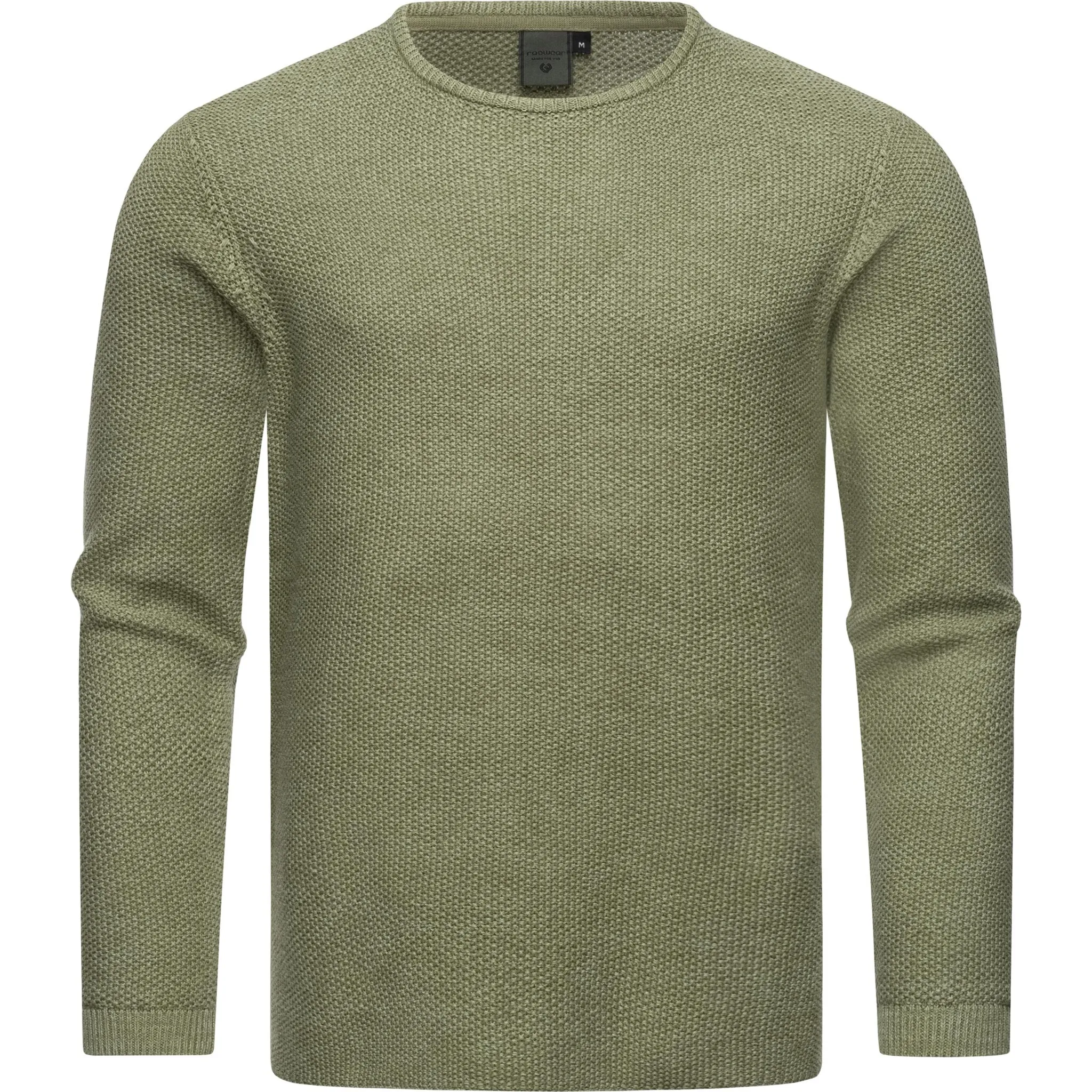 

Вязаный свитер Ragwear "Knitson", стильная мужская толстовка с ребристыми манжетами, зеленый