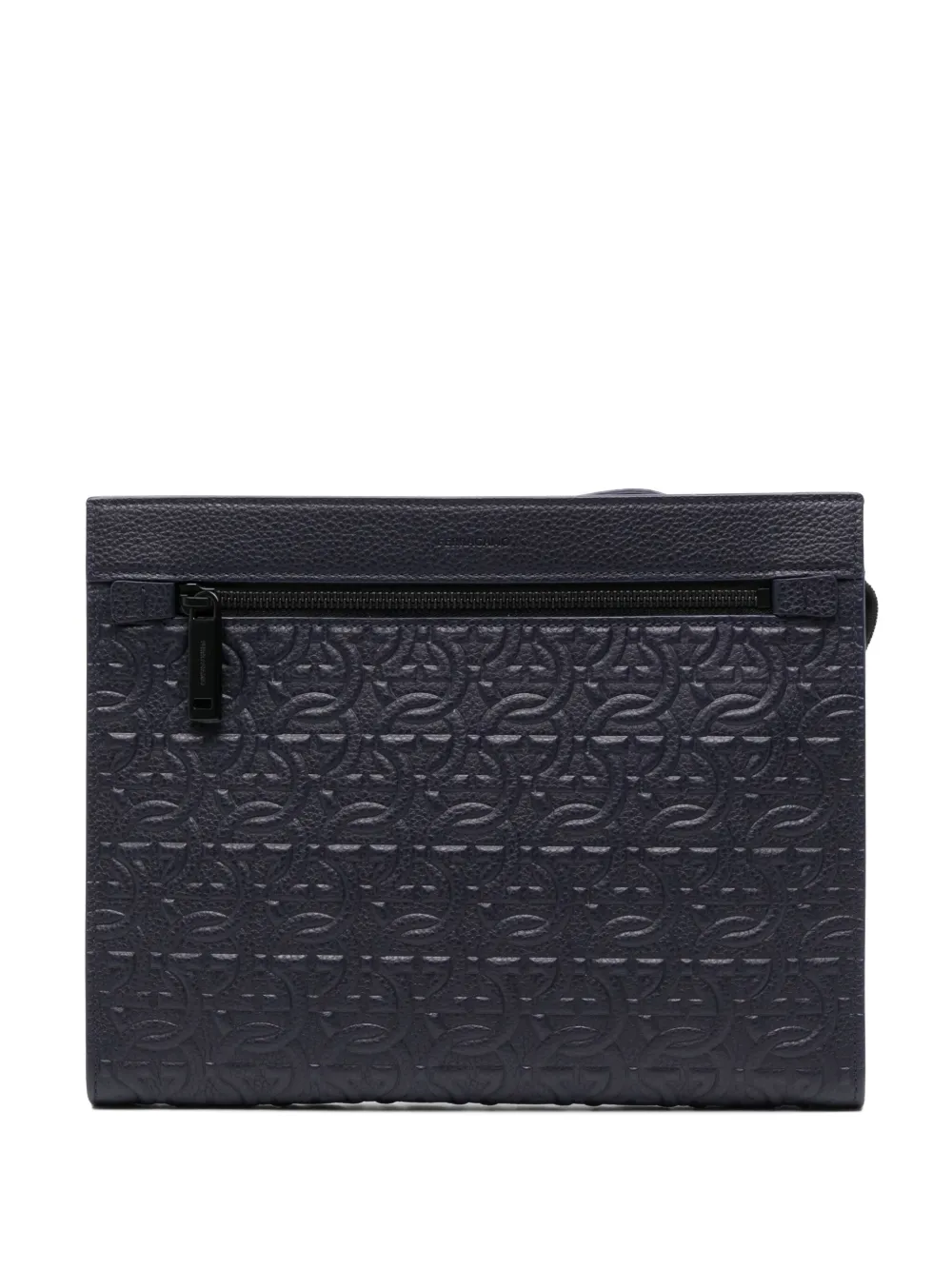 

Клатч с декором Gancini Ferragamo, синий