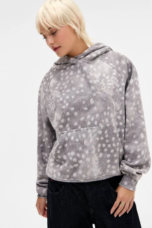 

Толстовка с изображением оленя Bdg Urban Outfitters, Grey, Серый, Толстовка с изображением оленя Bdg Urban Outfitters, Grey