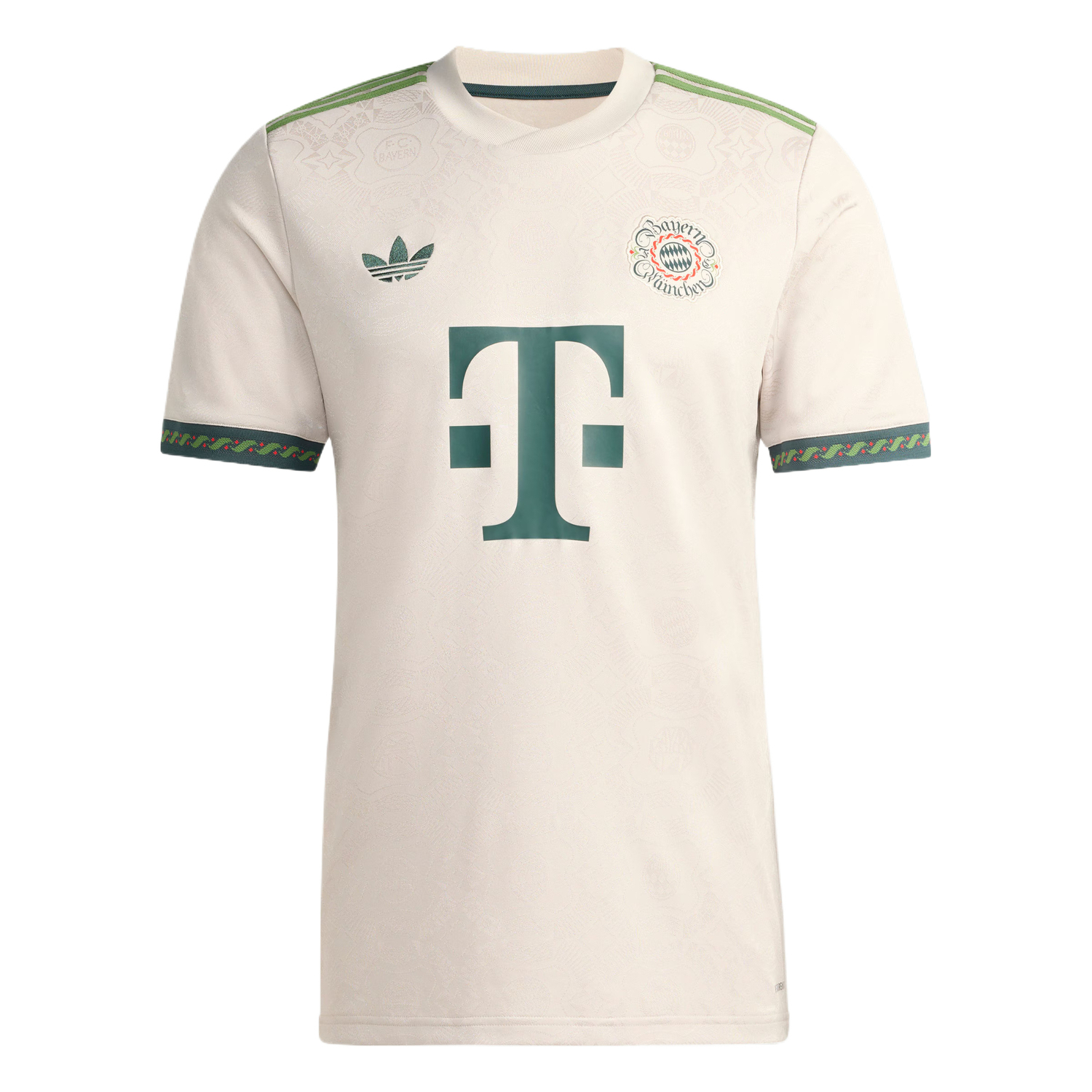 Футболка fc bayern 25/26 wiesn Adidas Originals, бежевый — фото 3
