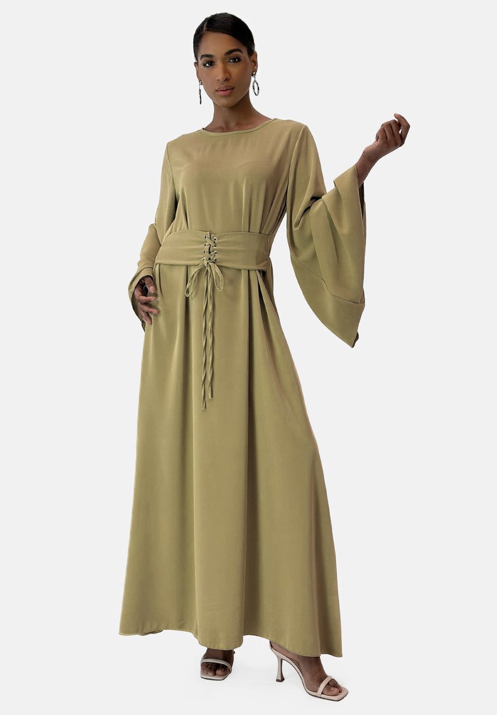 

Платье макси ABAYA Elara, коричневый
