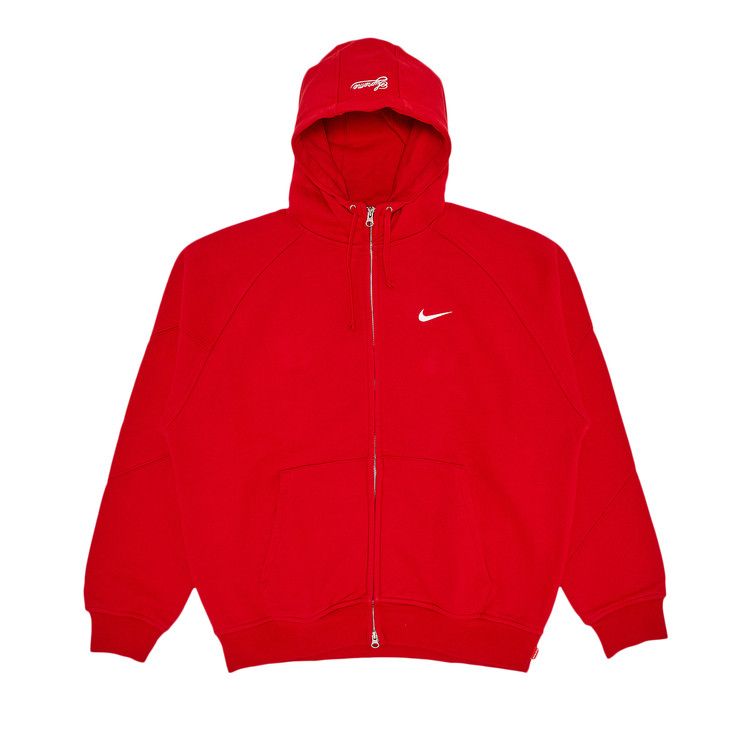 

Толстовка Supreme x Nike Zip Up Hooded Sweatshirt, Red