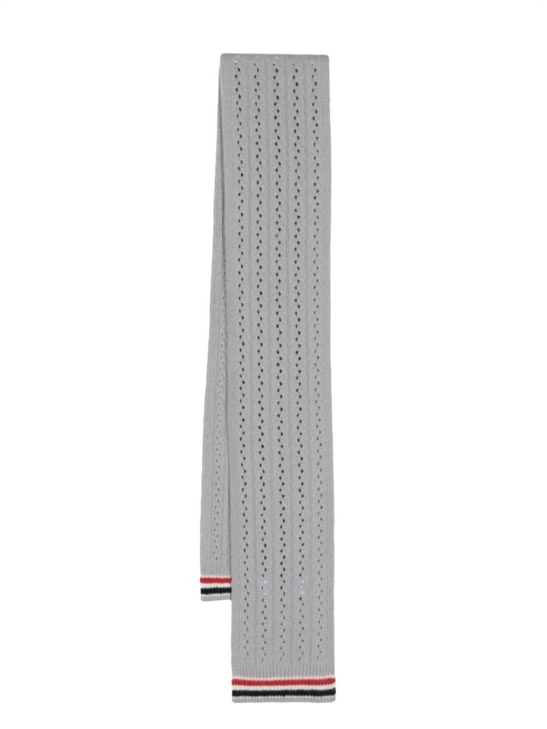 

Thom Browne шарф фактурной вязки, серый