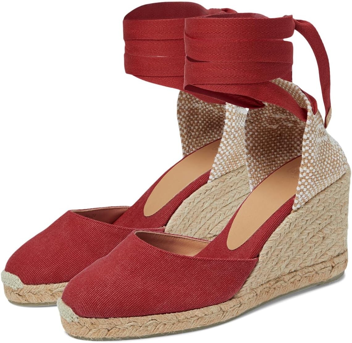 

Туфли CASTANER Carina 80 Wedge Espadrille, красный