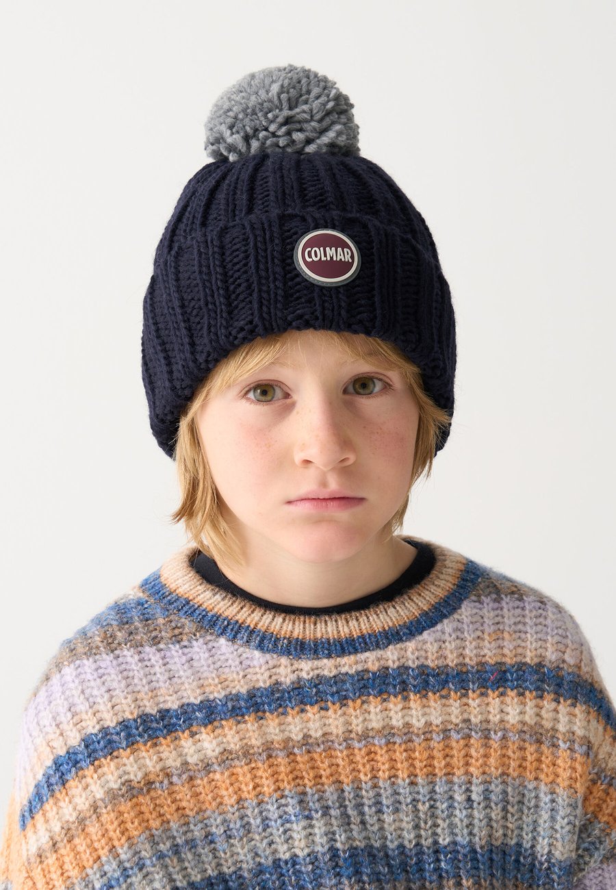 

Шапка Colmar Originals RIB-KNIT WITH POM-POM, Dark Blue