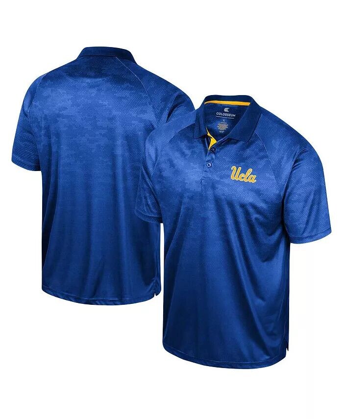 

Мужская синяя рубашка-поло UCLA Bruins Honeycomb Raglan Colosseum
