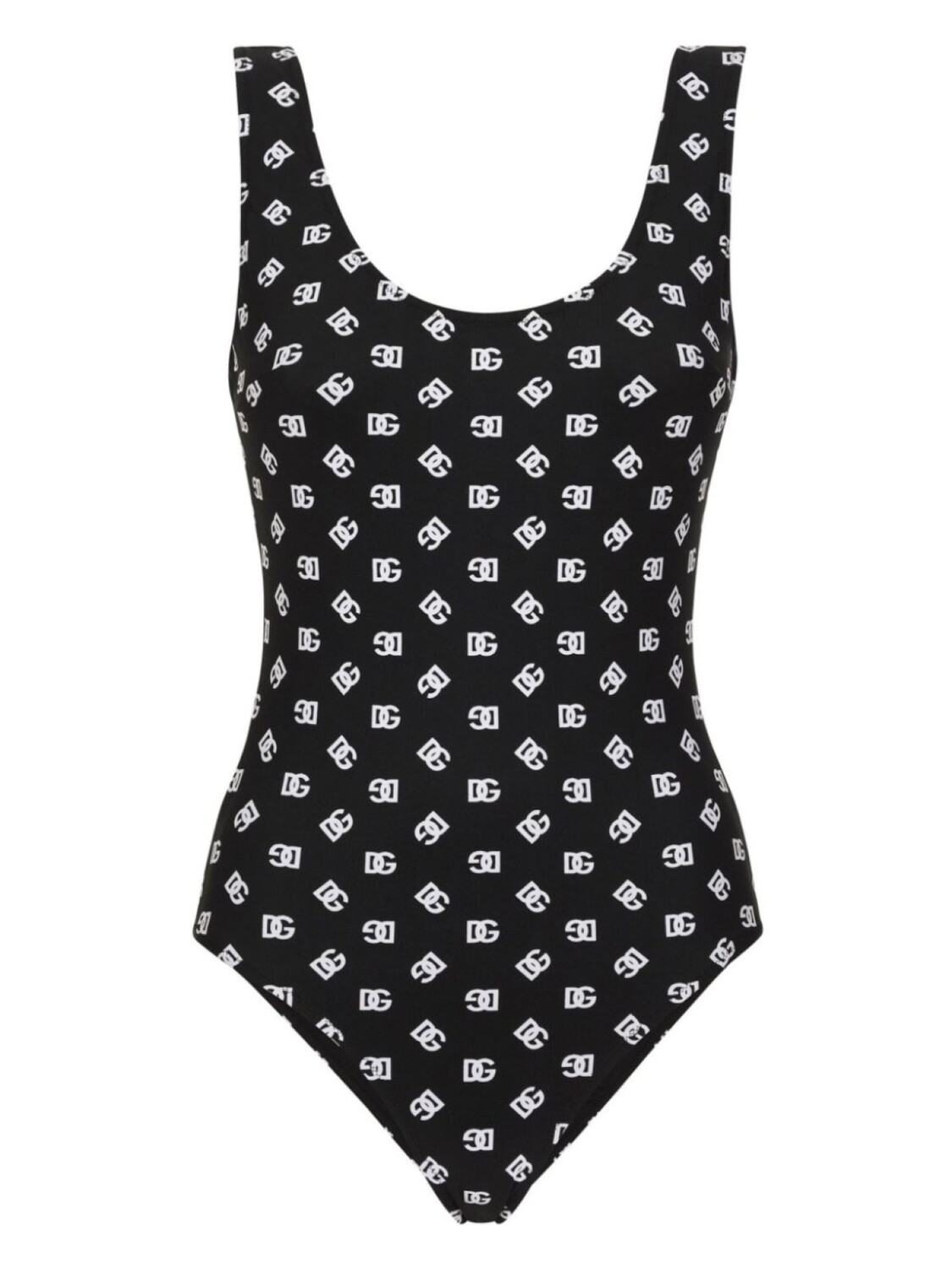 

Dolce & Gabbana слитный купальник с логотипом DG, черный