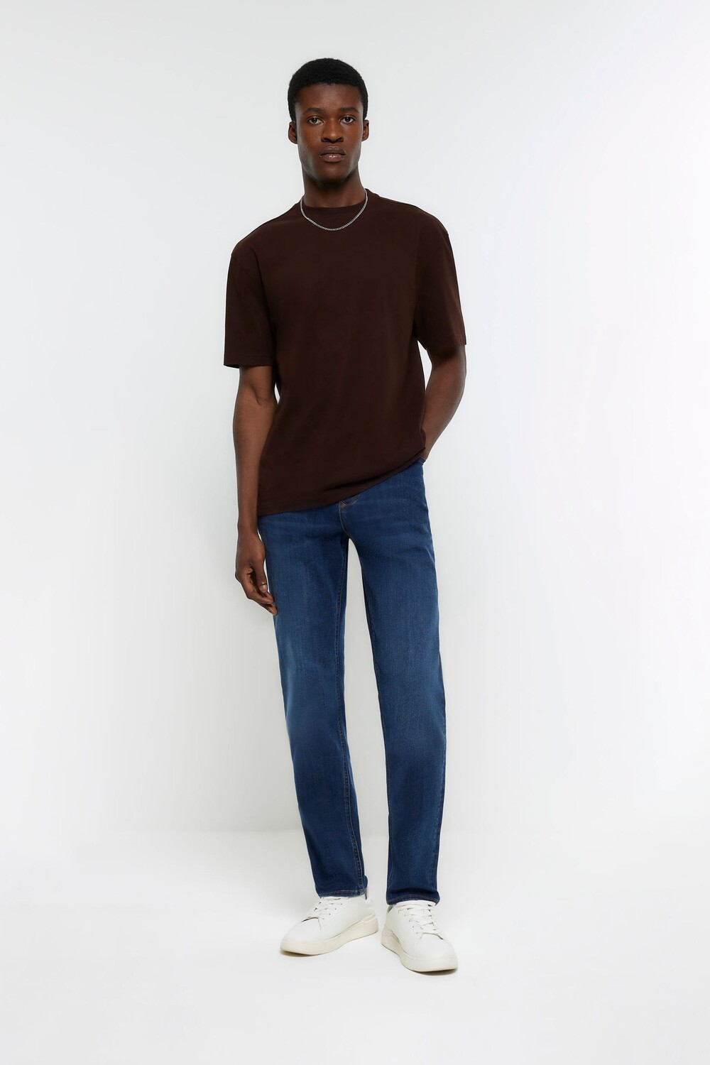 

Джинсы узкого кроя River Island, синий