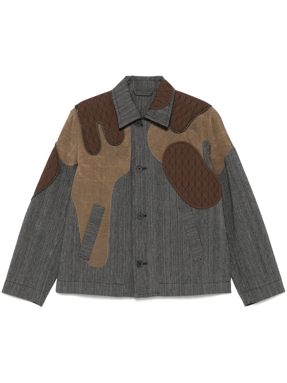 

Куртка в стиле пэчворк Craig Green, коричневый