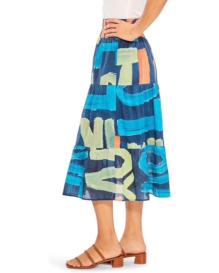 

Юбка NIC+ZOE Love Art Joy Skirt, цвет Indigo Multi
