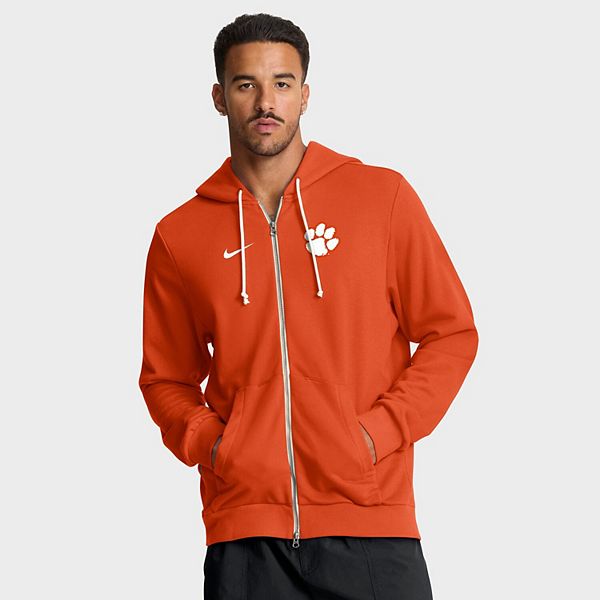 Мужская оранжевая худи clemson tigers 2025 sideline standard issue dri-fit на молнии Nike — фото 2