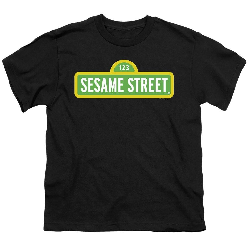 

Детская футболка с логотипом «Улицы Сезам» Sesame Street, черный