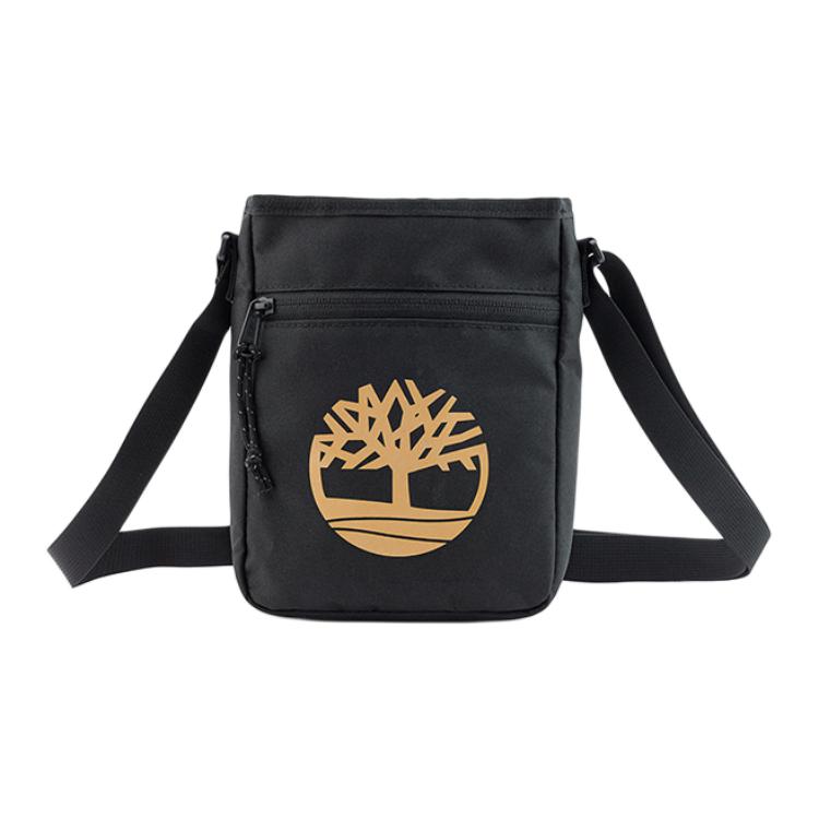 

Timberland Экологичная тканевая плечевая сумка унисекс черная, Black