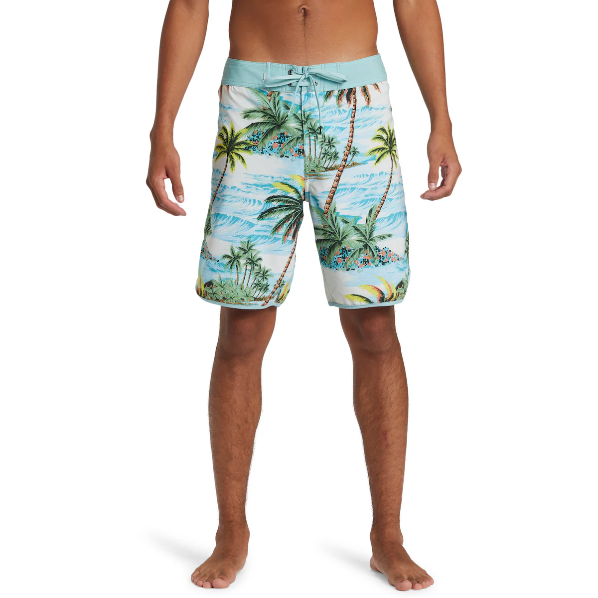 

Мужские плавки Quiksilver Highline Scallop 19", голубой