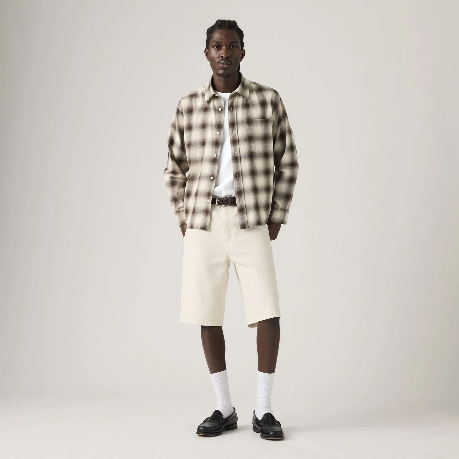 469 Свободные мужские шорты 12 дюймов Levi's, White