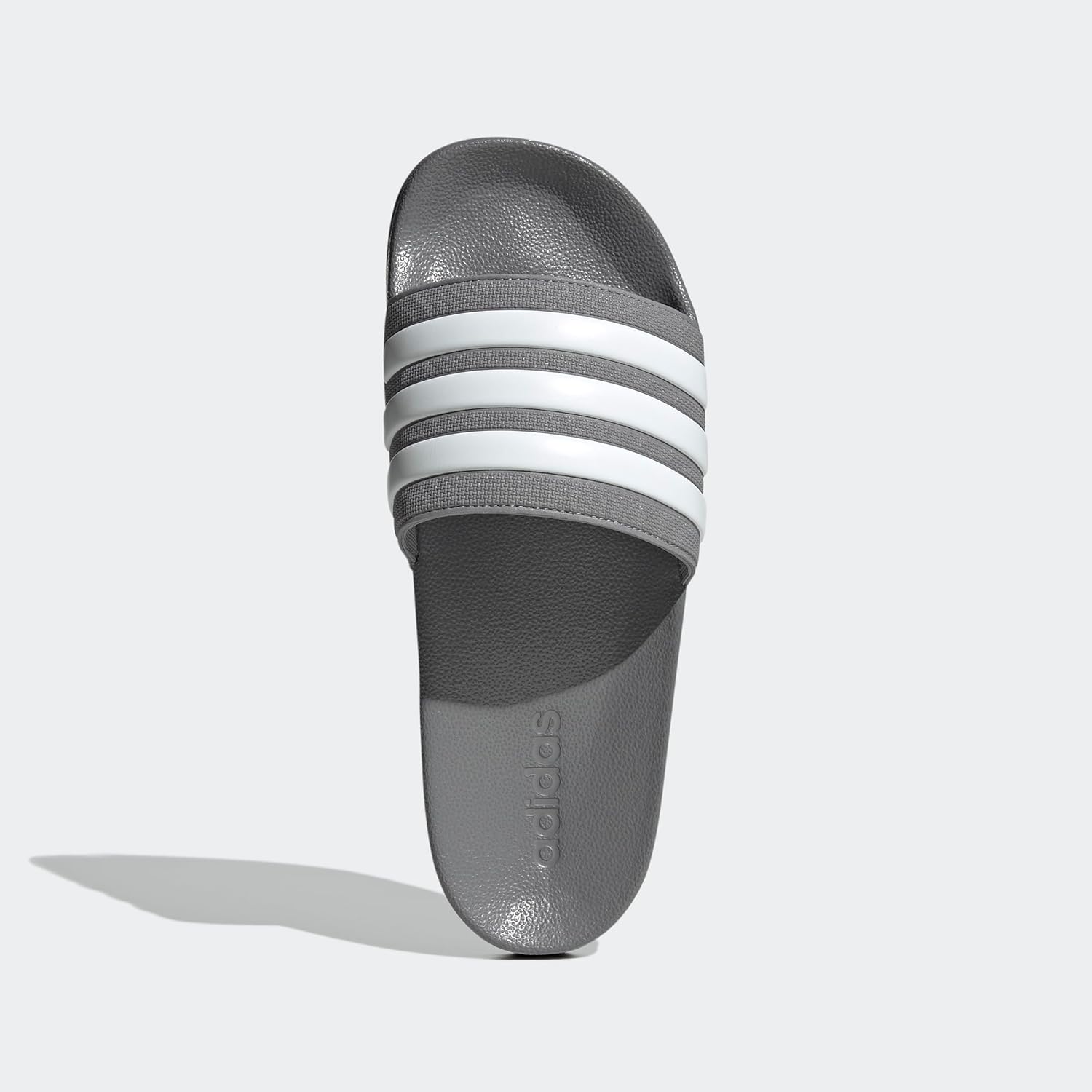 Мужские шлепанцы для душа adidas Adilette, белый/серый — фото 3