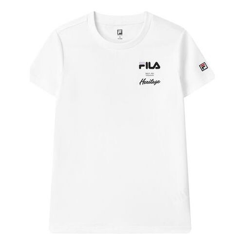 

Футболка alphabet printing sports short sleeve white Fila, белый