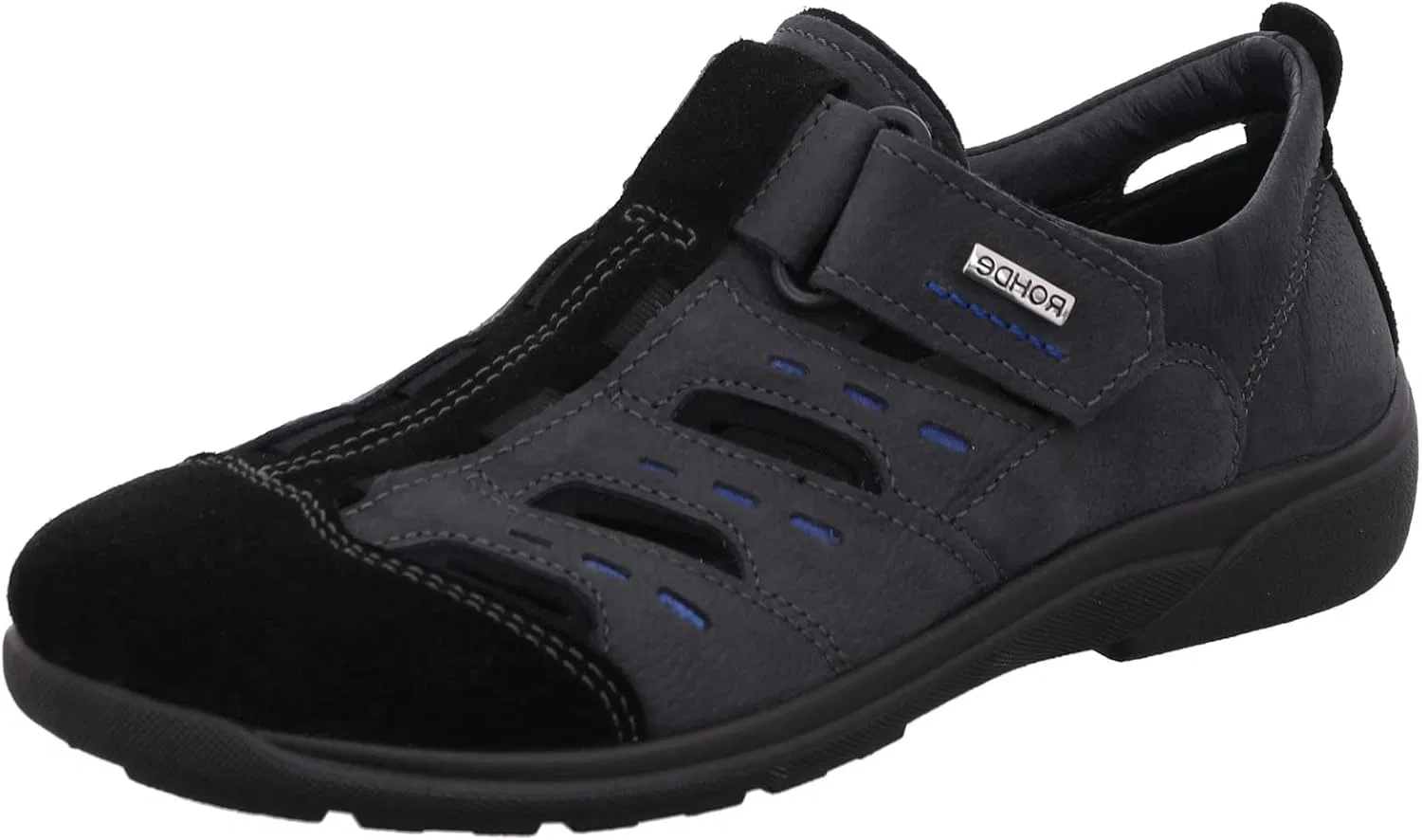 Лоферы кожаные Rohde Rostock 1233, черный