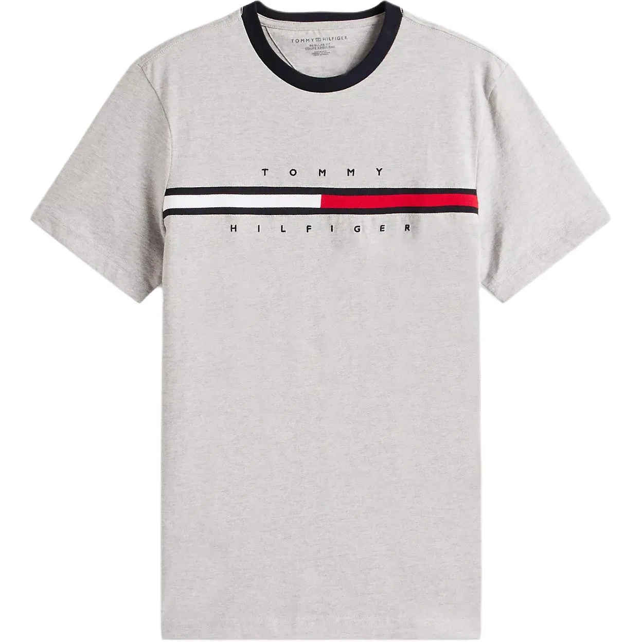 Футболка мужская серая микс, crew neck Tommy Hilfiger, Gray Mixed Color