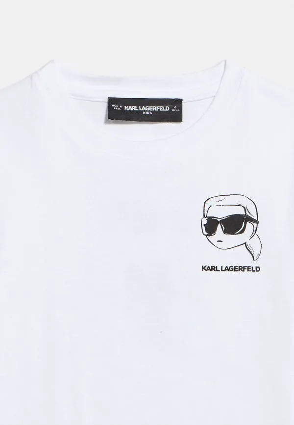 Футболка унисекс с принтом Karl Lagerfeld Kids, White — фото 4