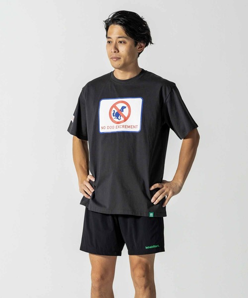 

Футболка с коротким рукавом, принт с собакой INHABITANT Revival, черный