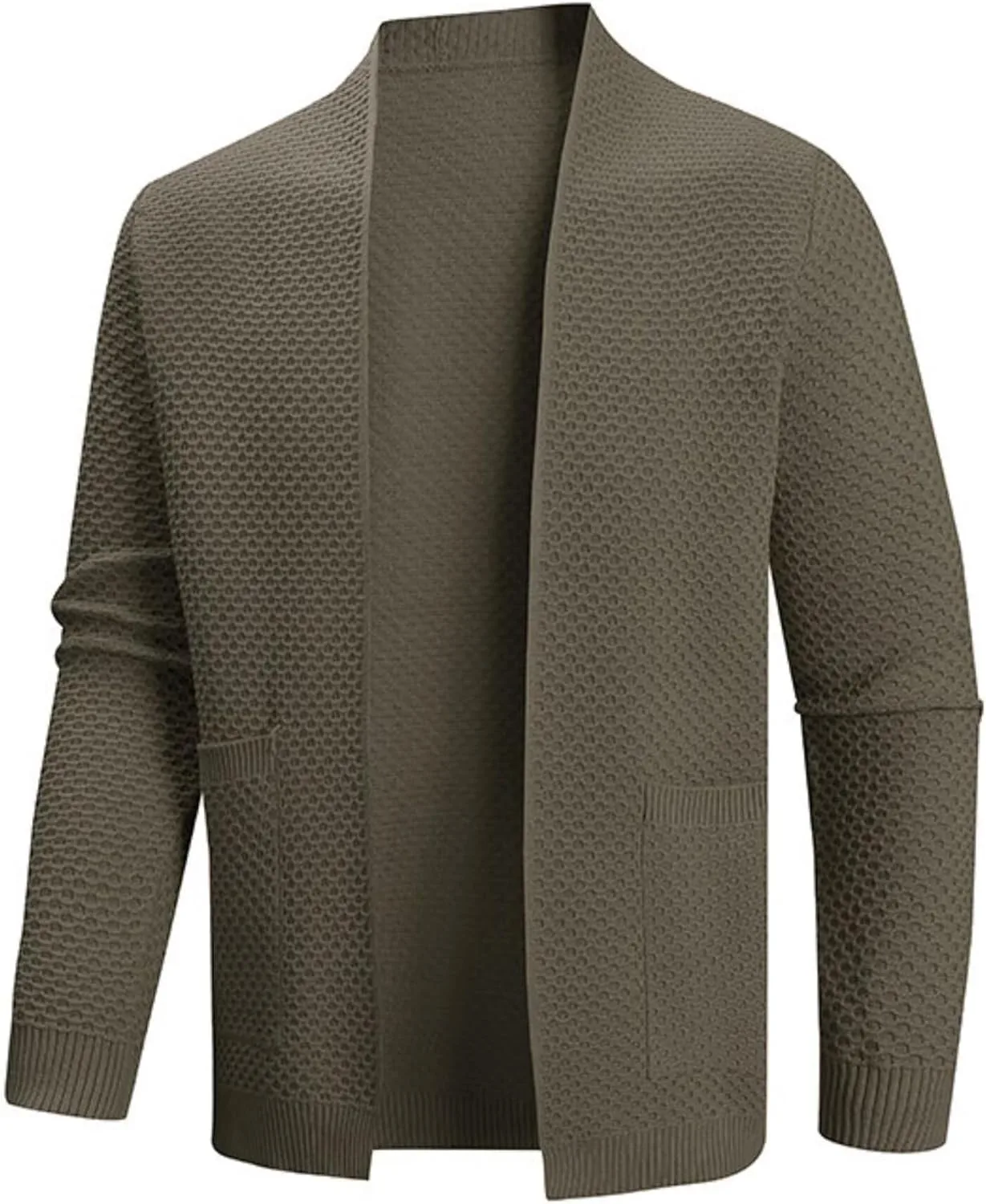 

Мужской кардиган с длинными рукавами и карманами WEDRESSY