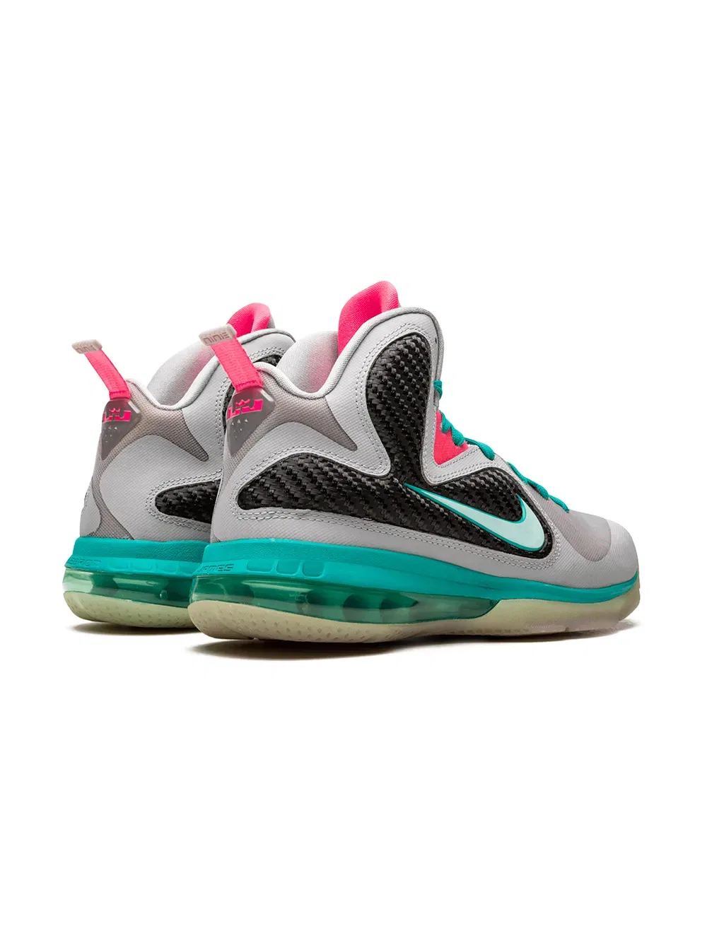 Кроссовки Lebron 9 "South Beach" Nike Kids, серый — фото 3