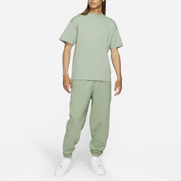 Футболка men's lab solo swoosh basic sports short sleeve light green t-shirt Nike, зеленый — фото 2