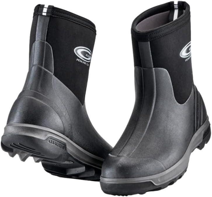 Ботинки Grubs Outdoor Boots для взрослых Penline, средняя высота, резиновая изоляция, черные, PEN-000H — фото 2