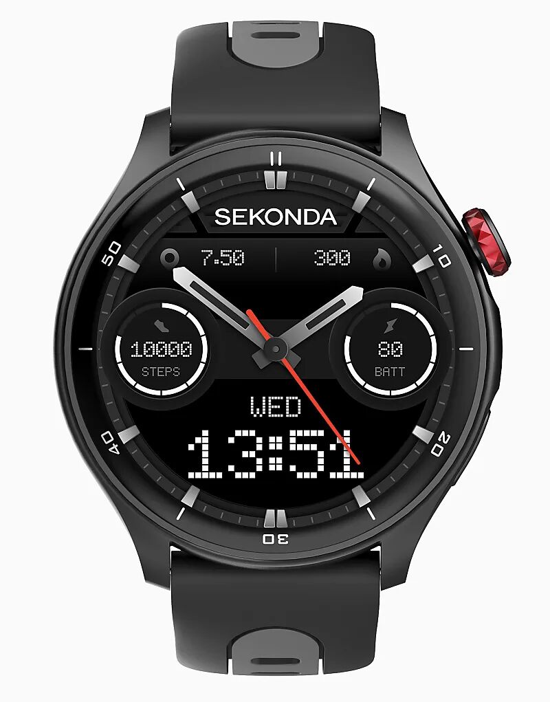 

Часы Sekonda Sekonda active pro 47 мм круглые черные