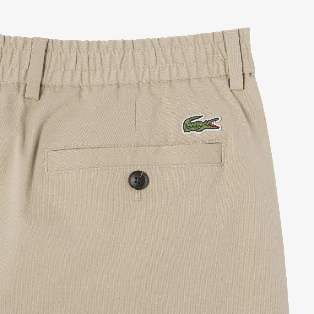 Мужские шорты-бермуды чинос бежевые от Lacoste — фото 4